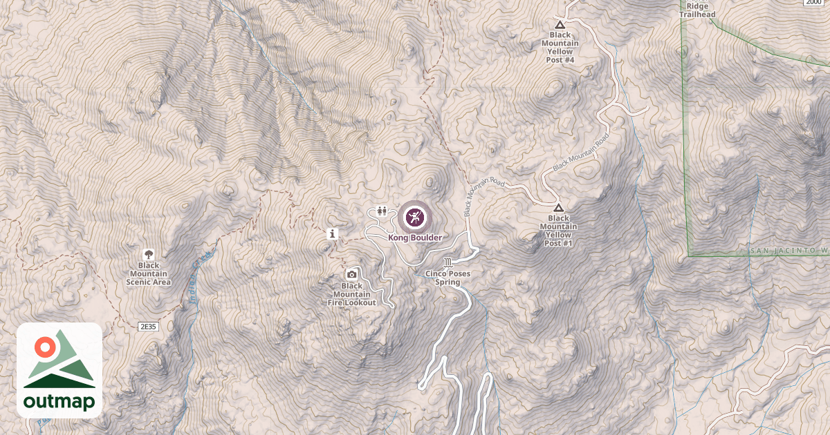 Map of Kong Boulder