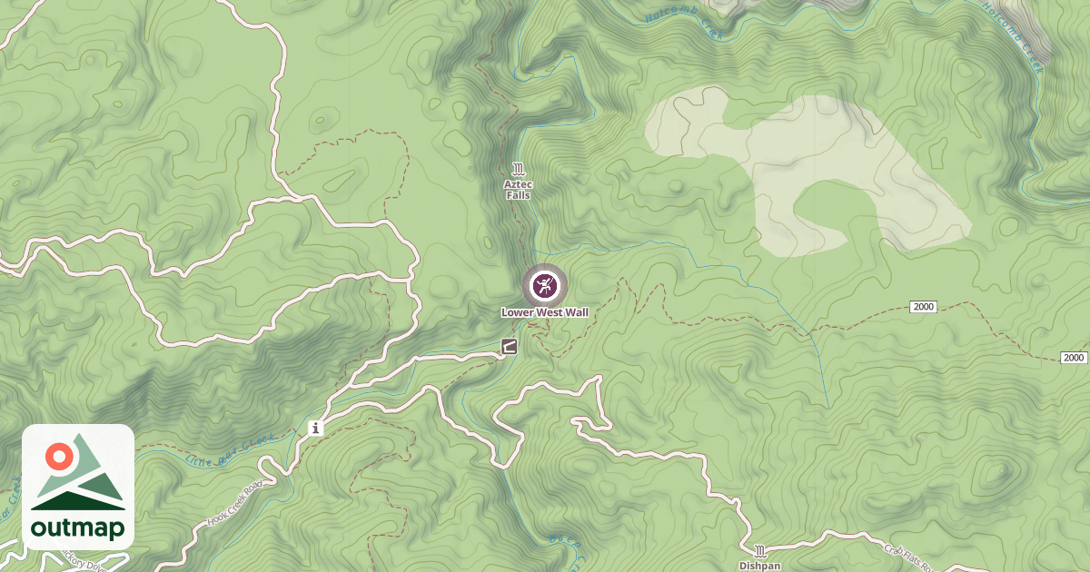 Map of Lower West Wall