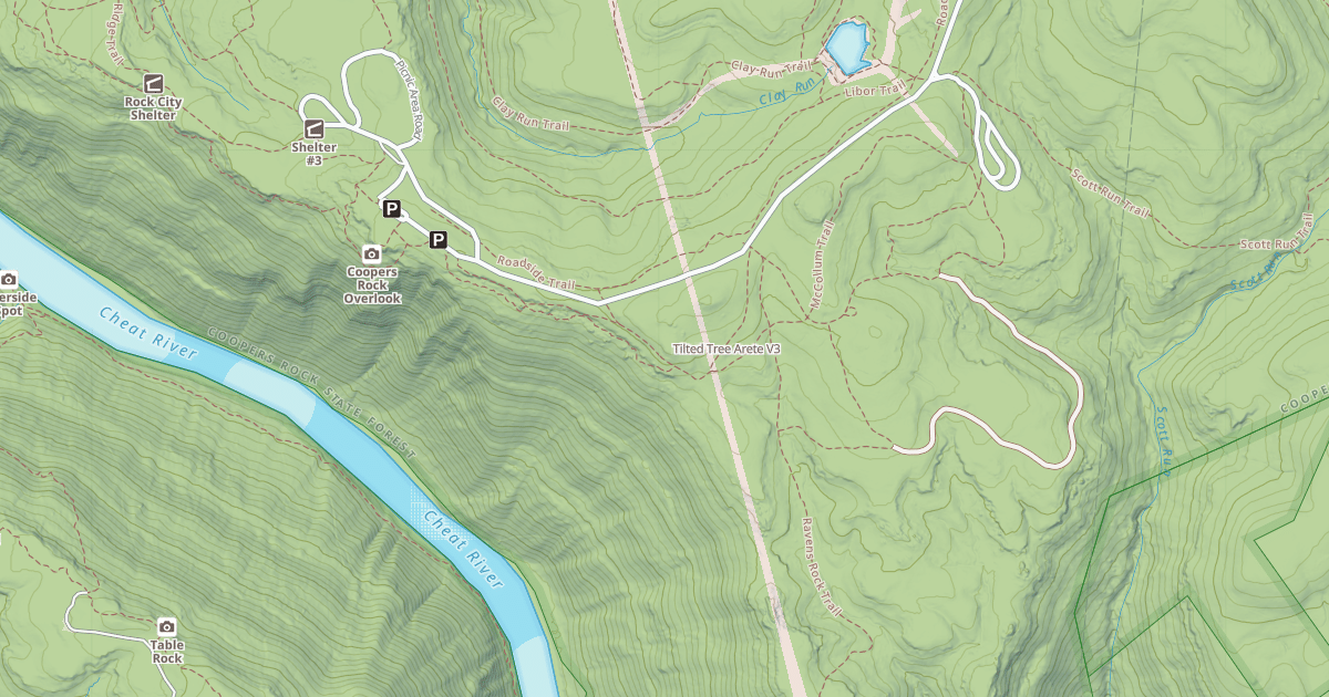 Map preview of Tilted Tree Arete
