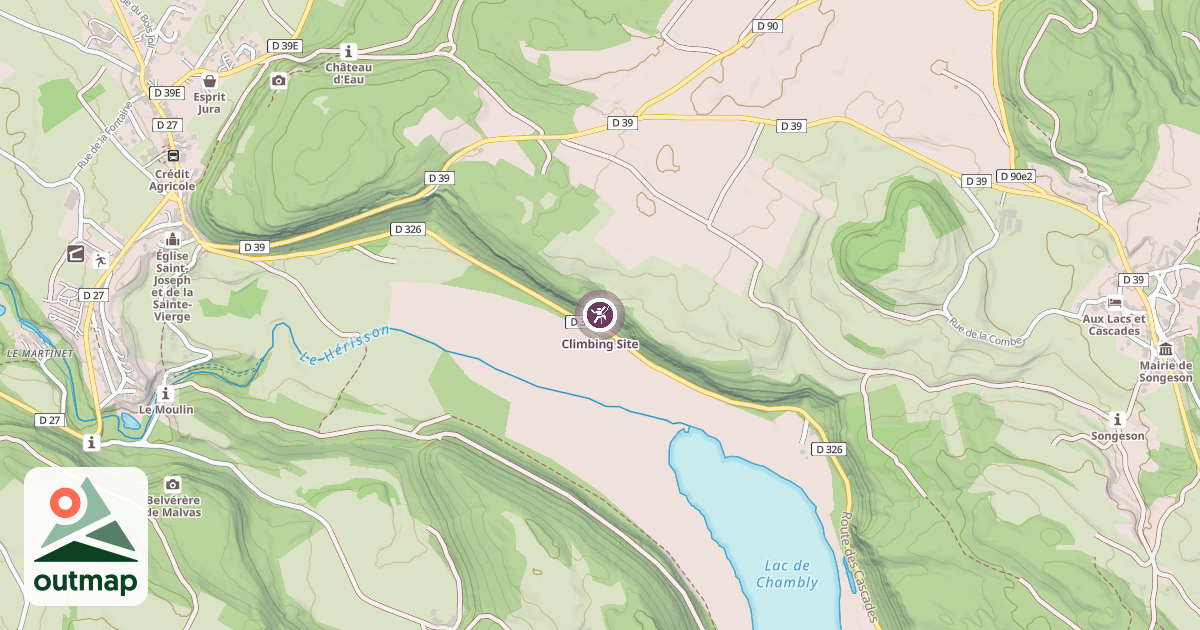 Map of Climbing Site