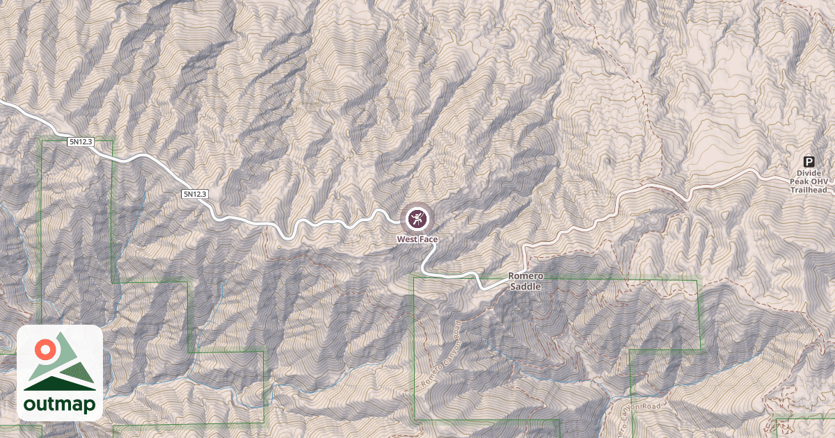 Map of West Face