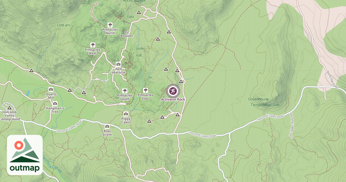 Map of Activator Rock