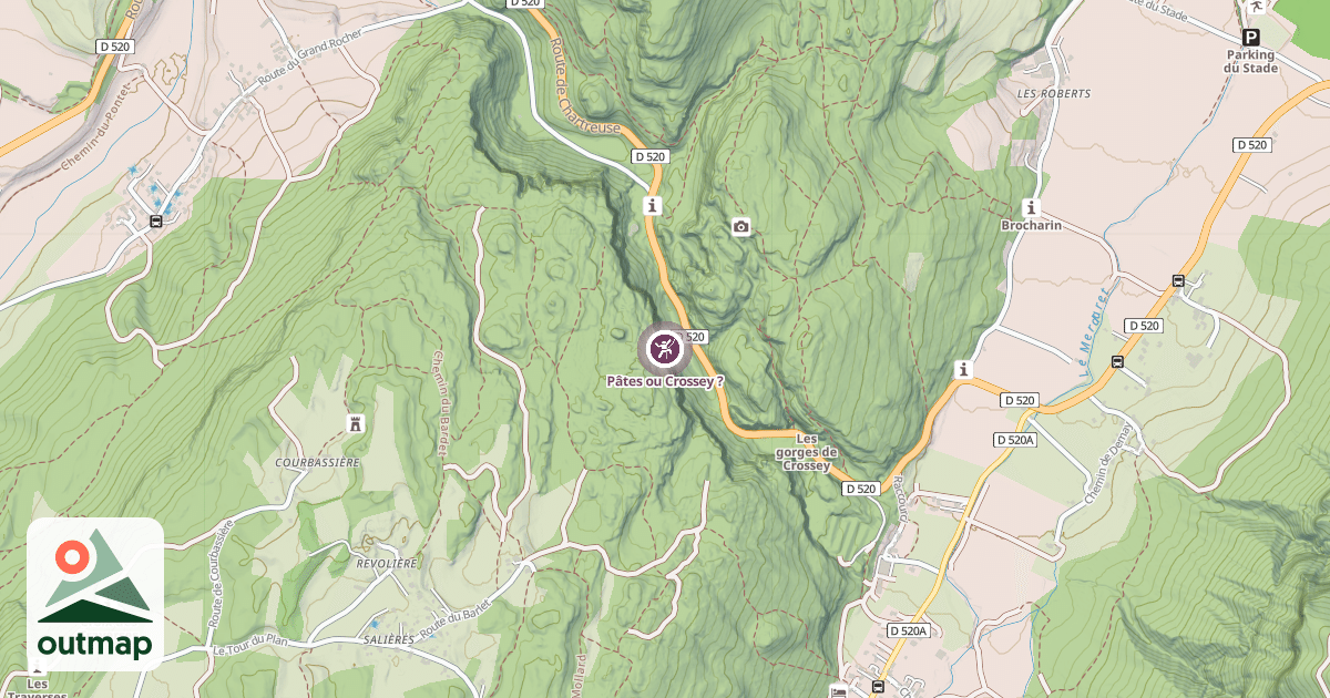 Map of Pâtes ou Crossey ?