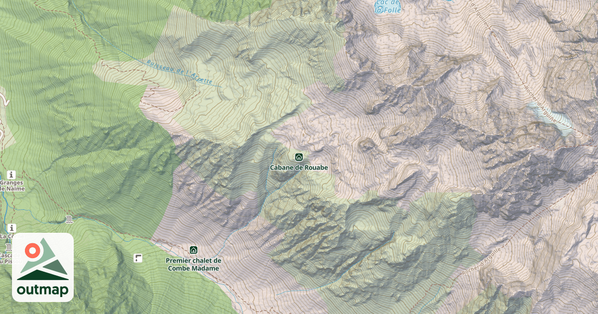 Map of Cabane de Rouabe