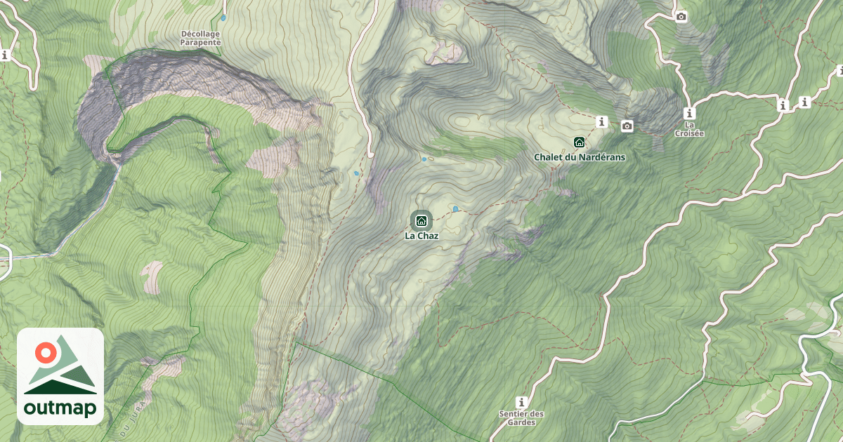 Map of La Chaz