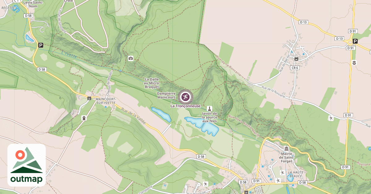 Map of La Tronçonneuse