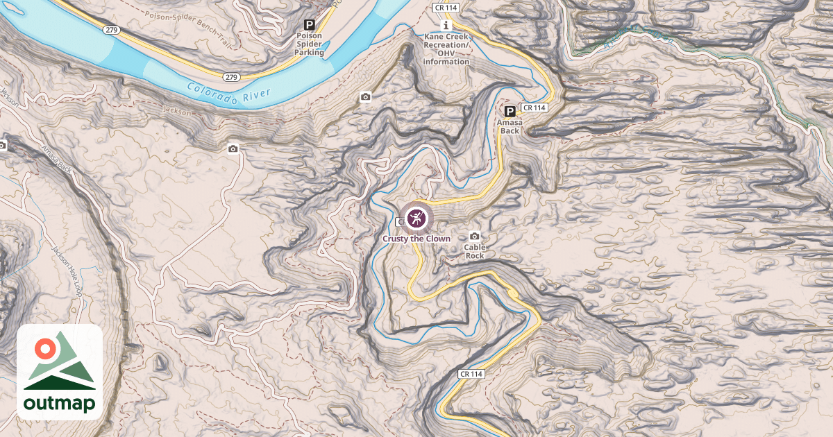 Map of Crusty the Clown