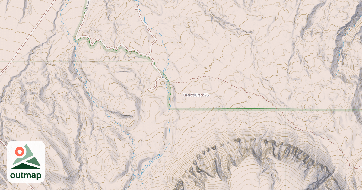 Map of Lizard's Crack