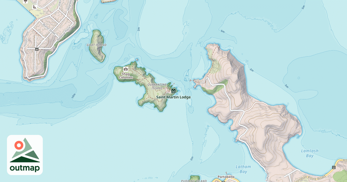 Map of Saint Martin Lodge