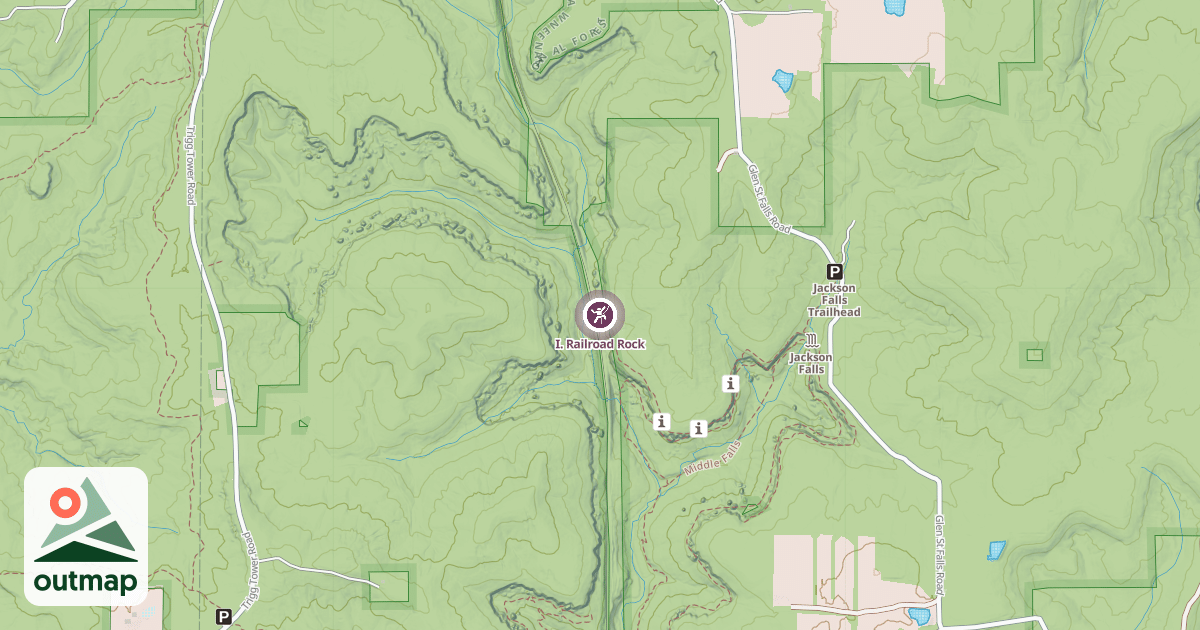 Map of I. Railroad Rock