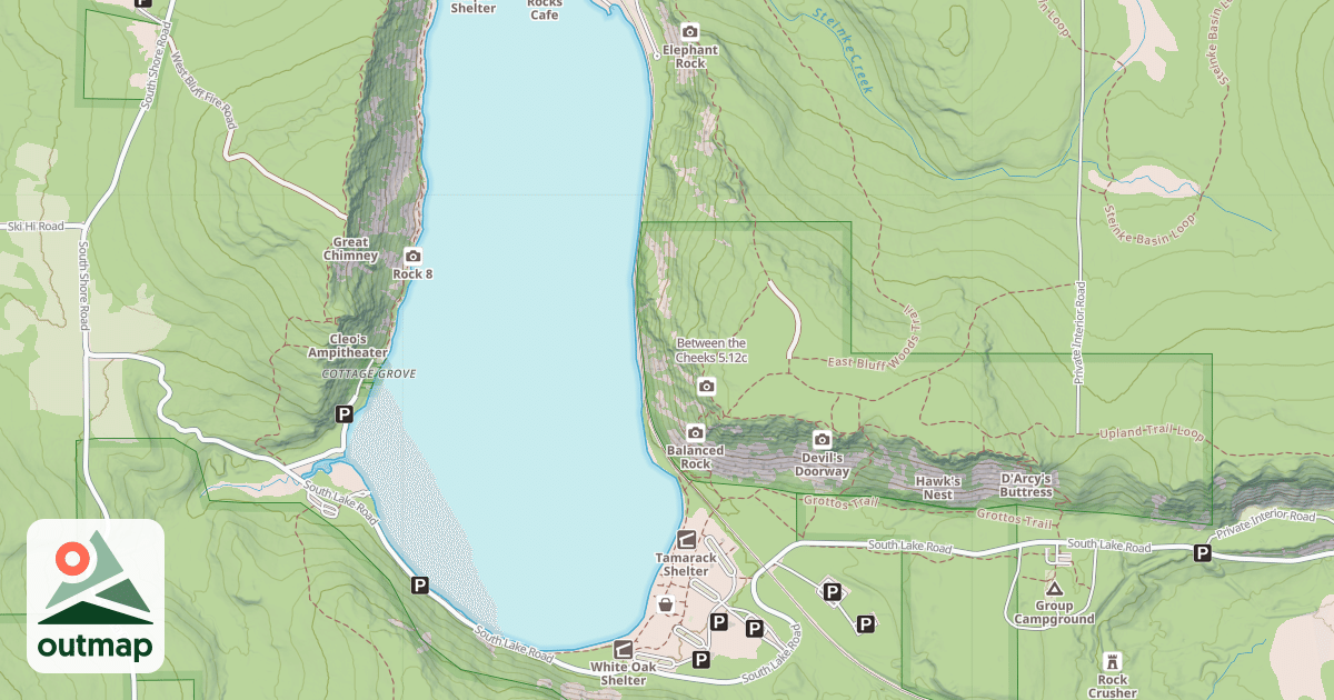 Map of Between the Cheeks