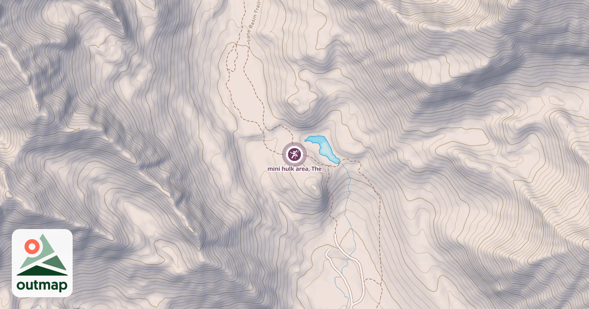 Map of mini hulk area, The