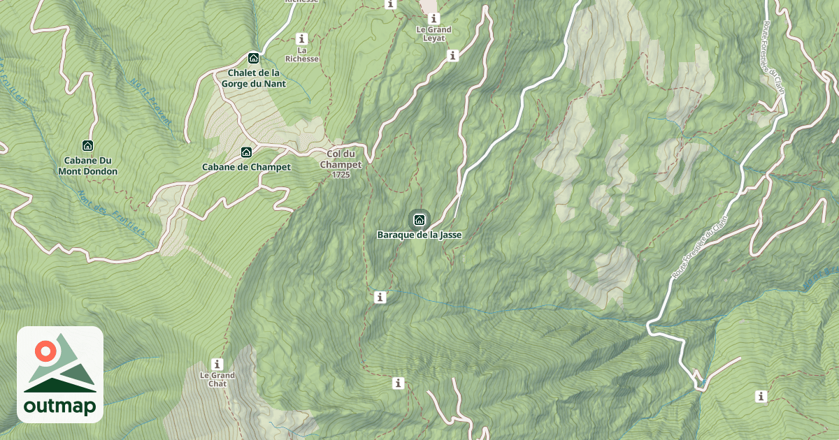 Map of Baraque de la Jasse