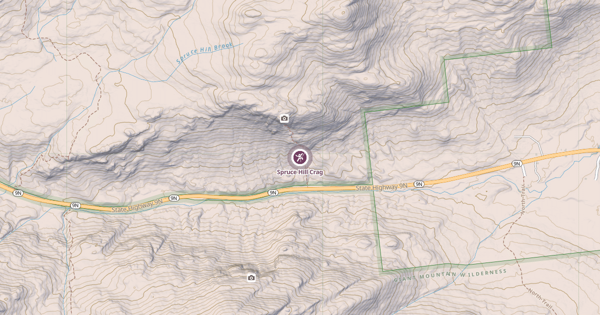 Map preview of Spruce Hill Crag