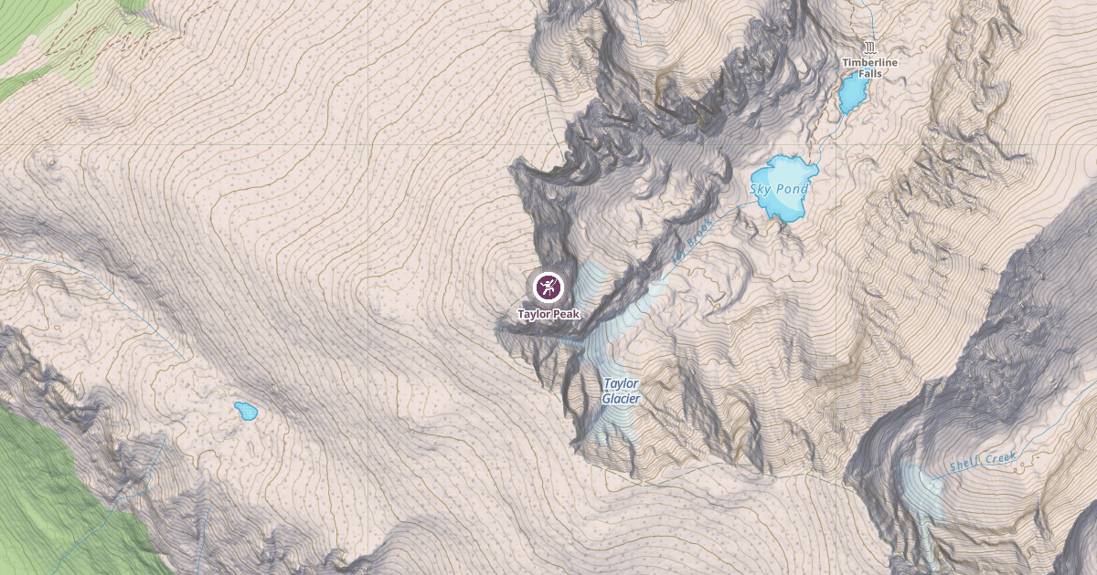 Map preview of Taylor Peak