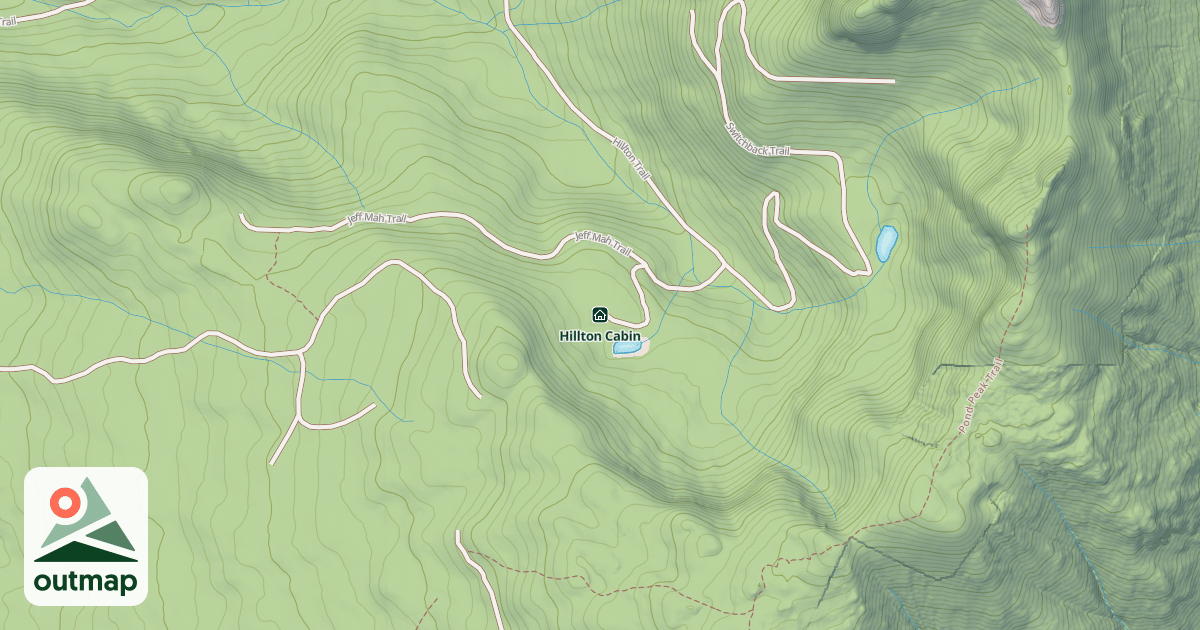 Map of Hillton Cabin