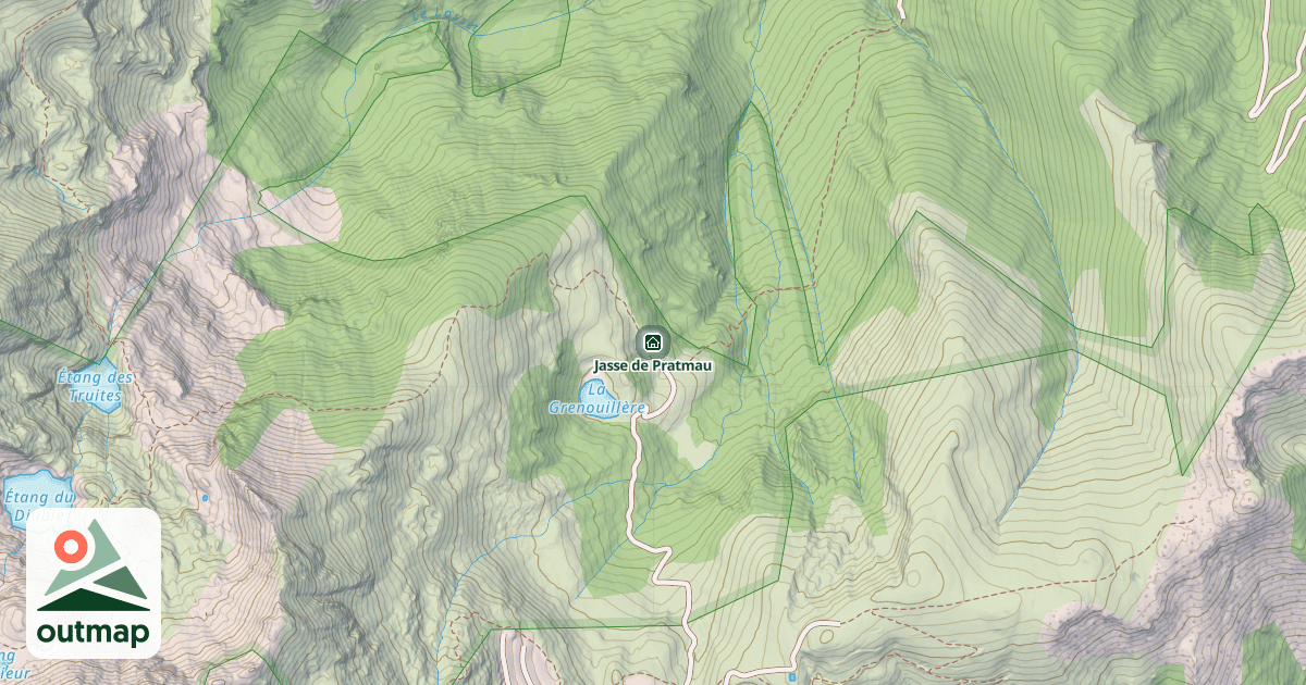 Map of Jasse de Pratmau