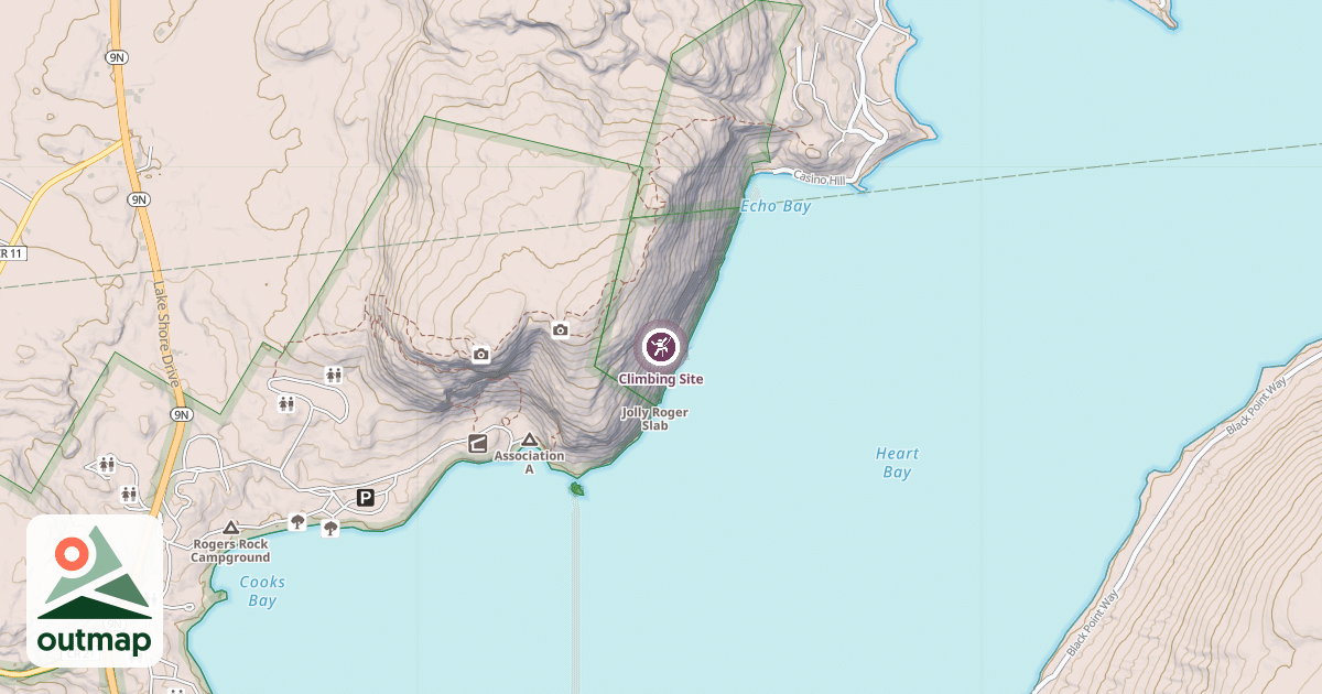 Map of Climbing Site