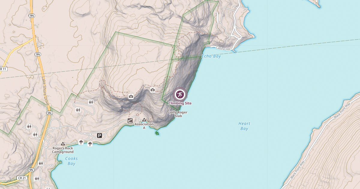 Map preview of Climbing Site