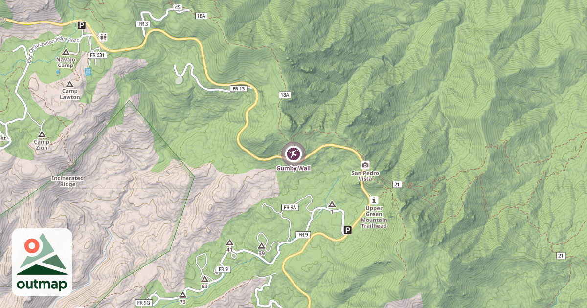 Map of Gumby Wall