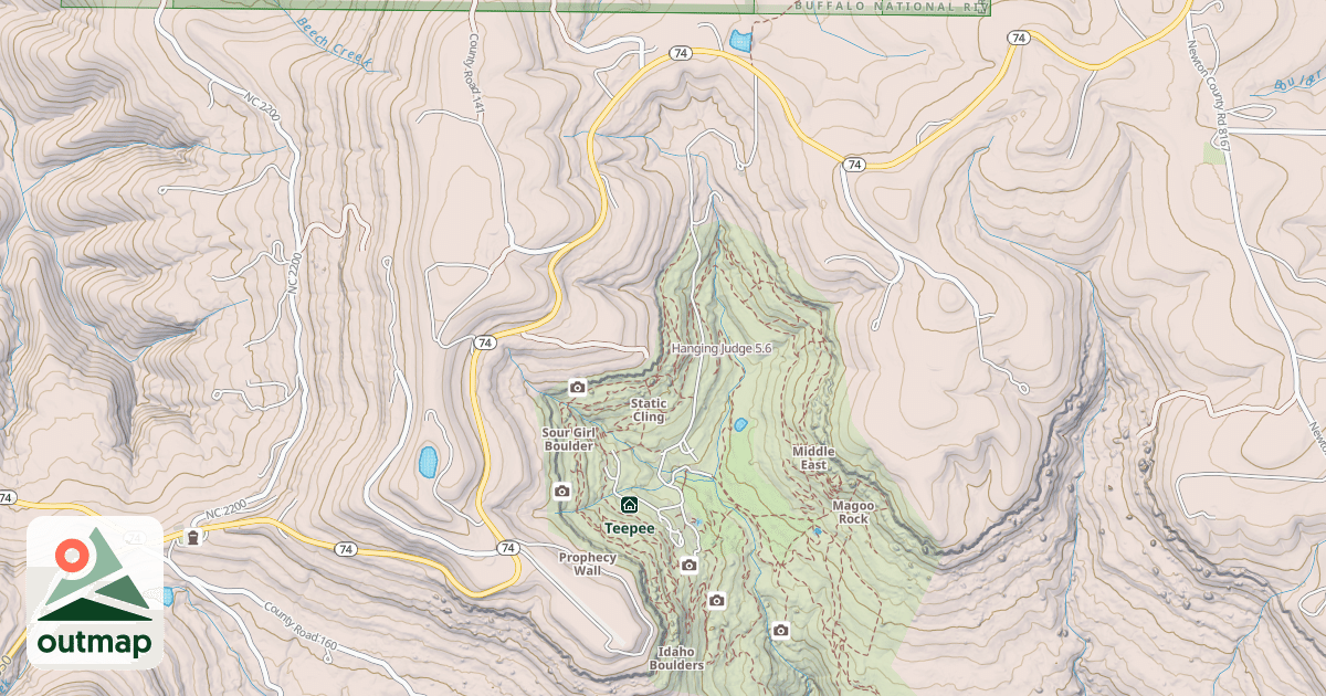 Map of Hanging Judge