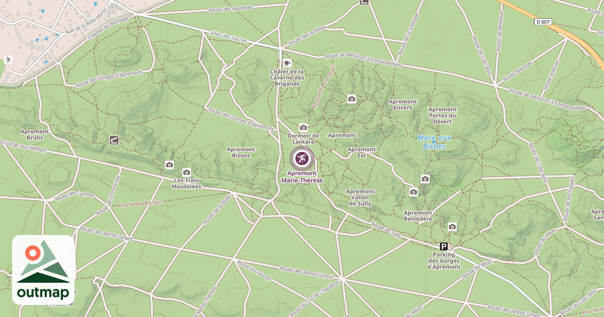 Map of Apremont Marie-Thérèse