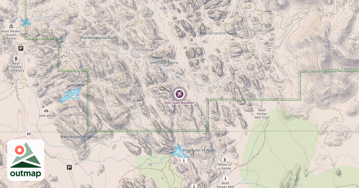Map of Don Juan Boulder