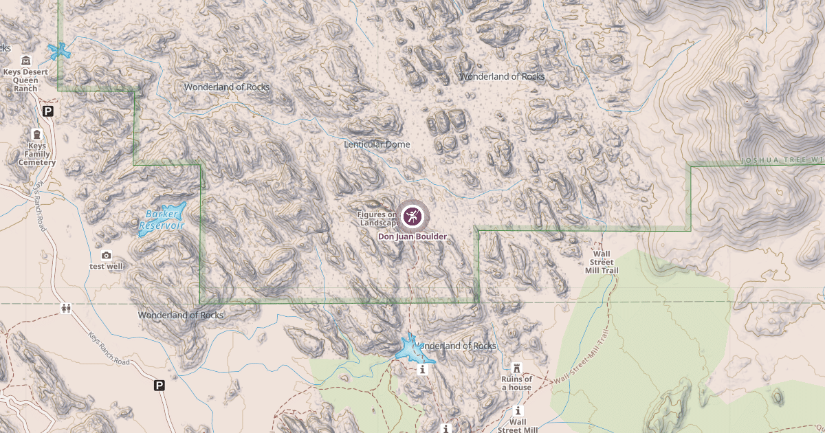 Map preview of Don Juan Boulder