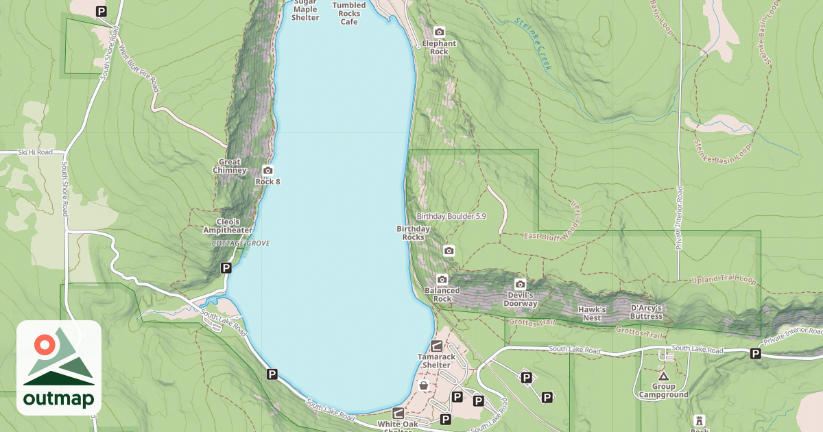 Map of Birthday Boulder