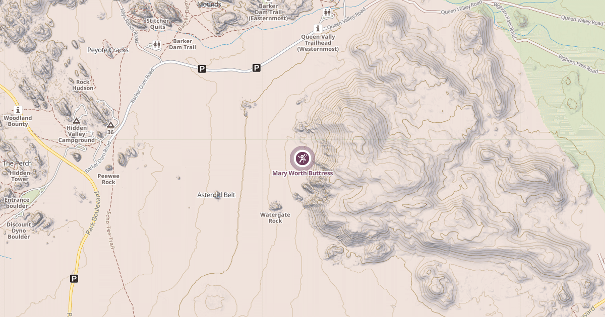 Map preview of Mary Worth Buttress