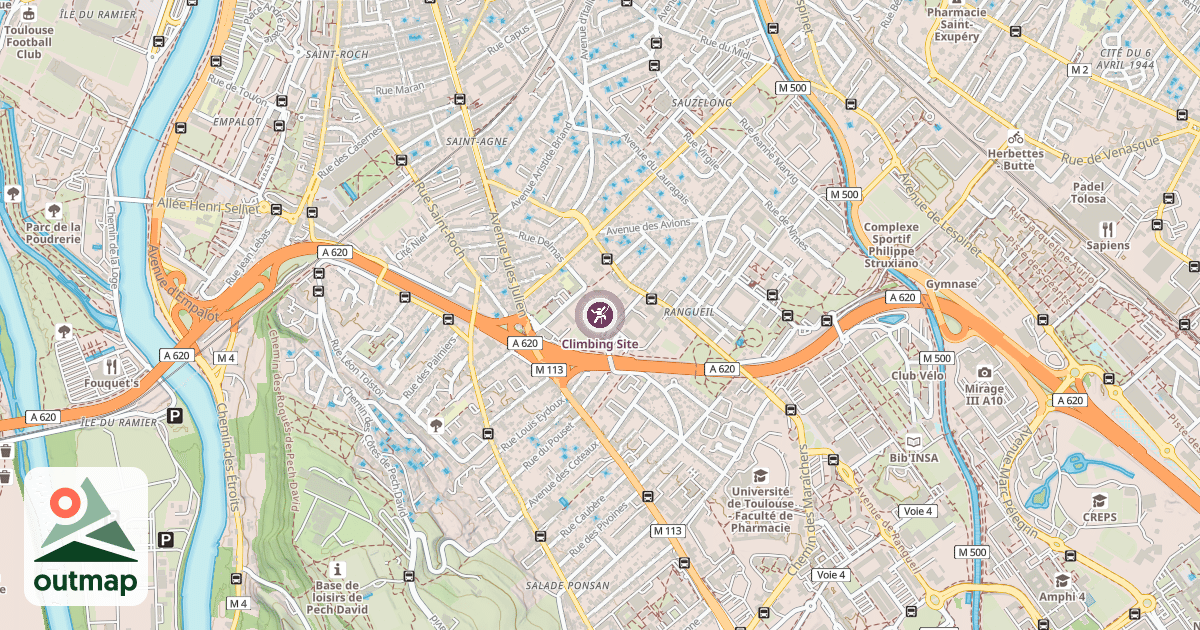 Map of Climbing Site