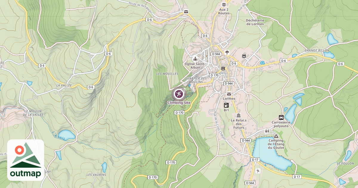 Map of Climbing Site