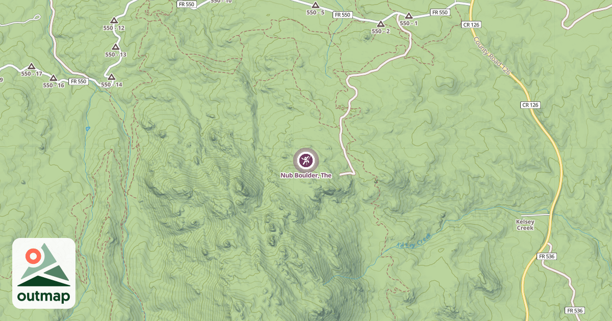Map of Nub Boulder, The