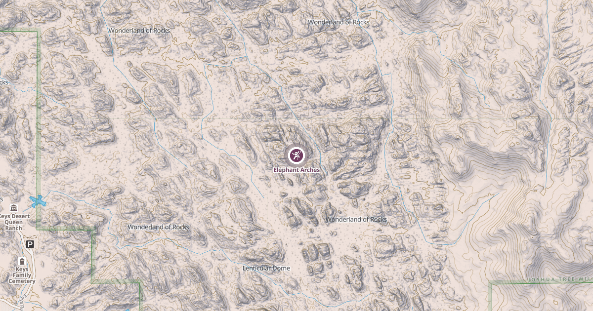 Map preview of Elephant Arches