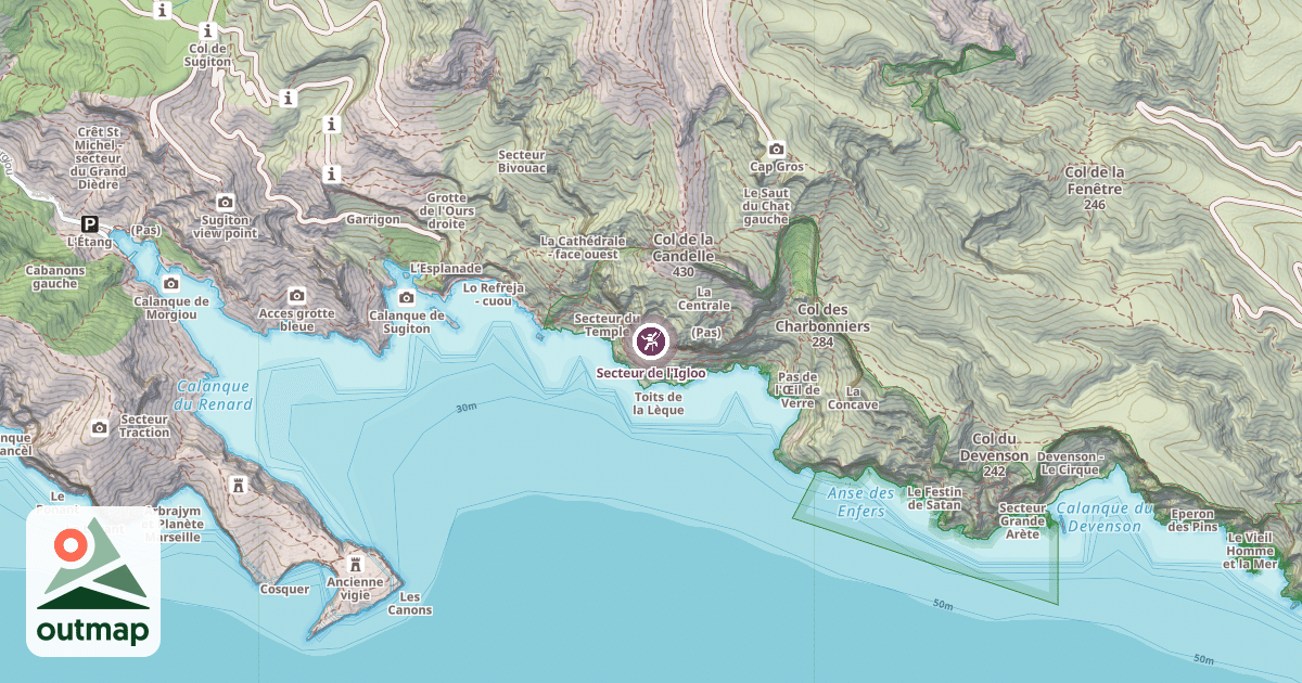 Map of Secteur de l'Igloo
