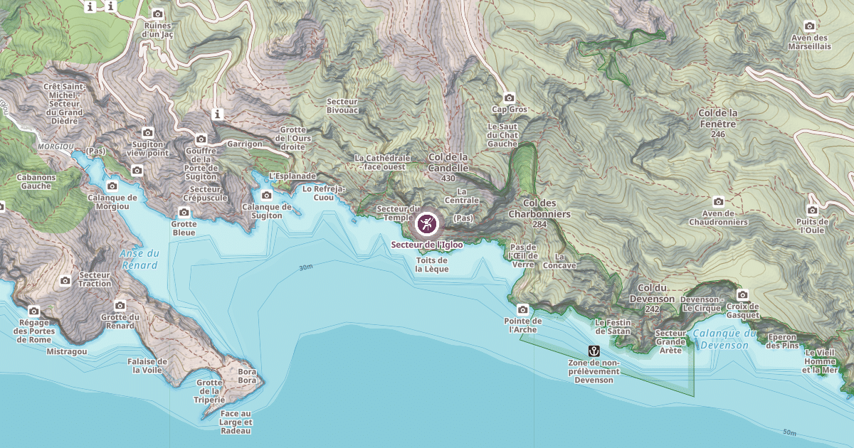 Map preview of Secteur de l'Igloo