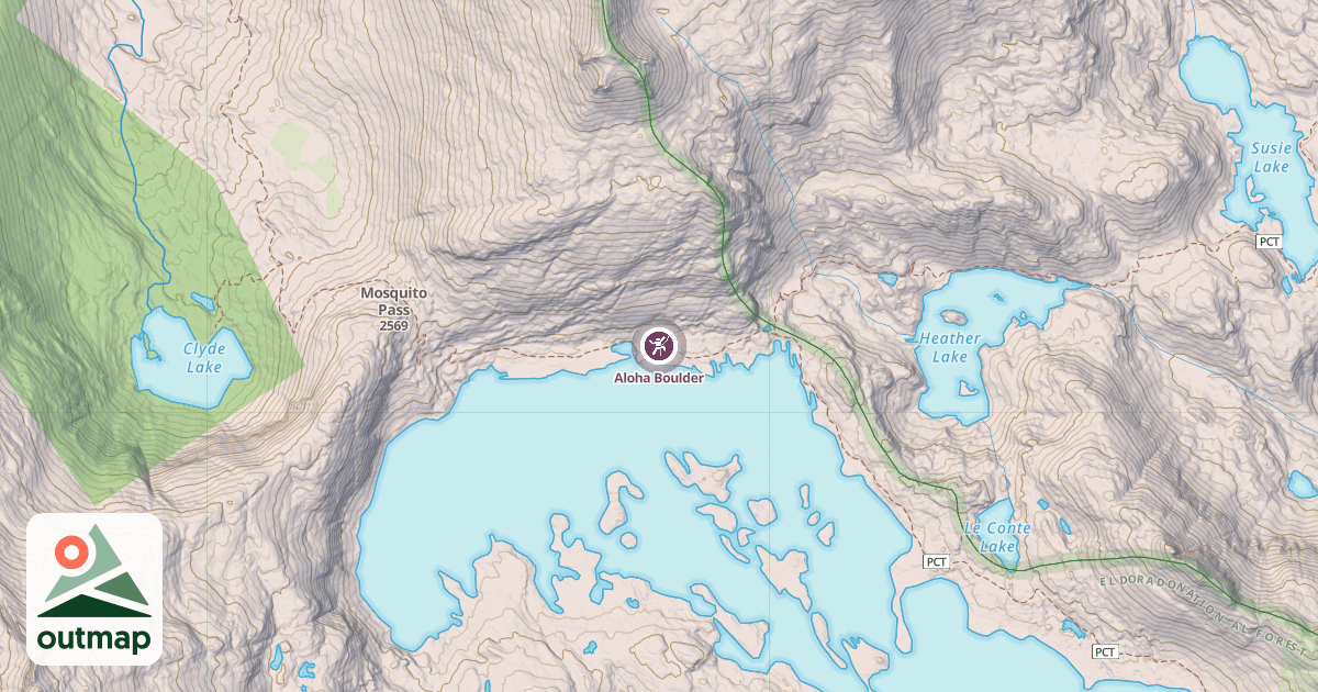 Map of Aloha Boulder