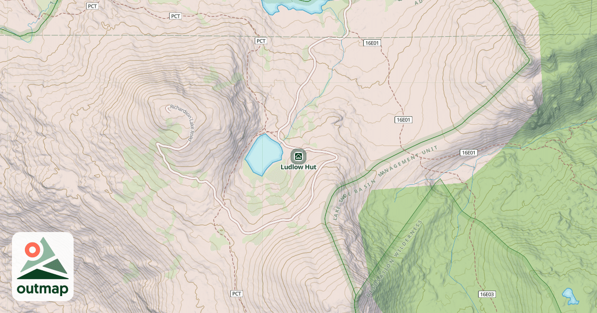 Map of Ludlow Hut