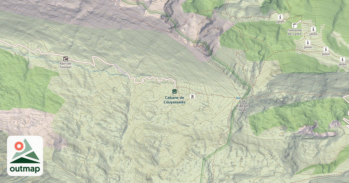 Map of Cabane de Couyassalès