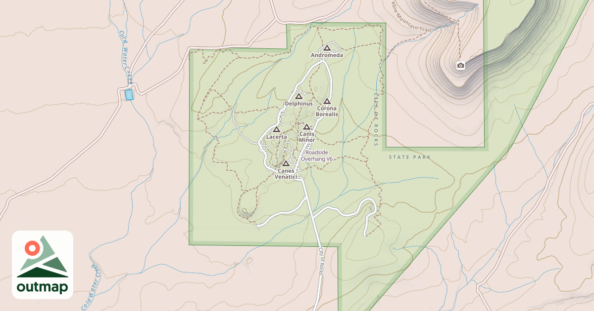 Map of Roadside Overhang