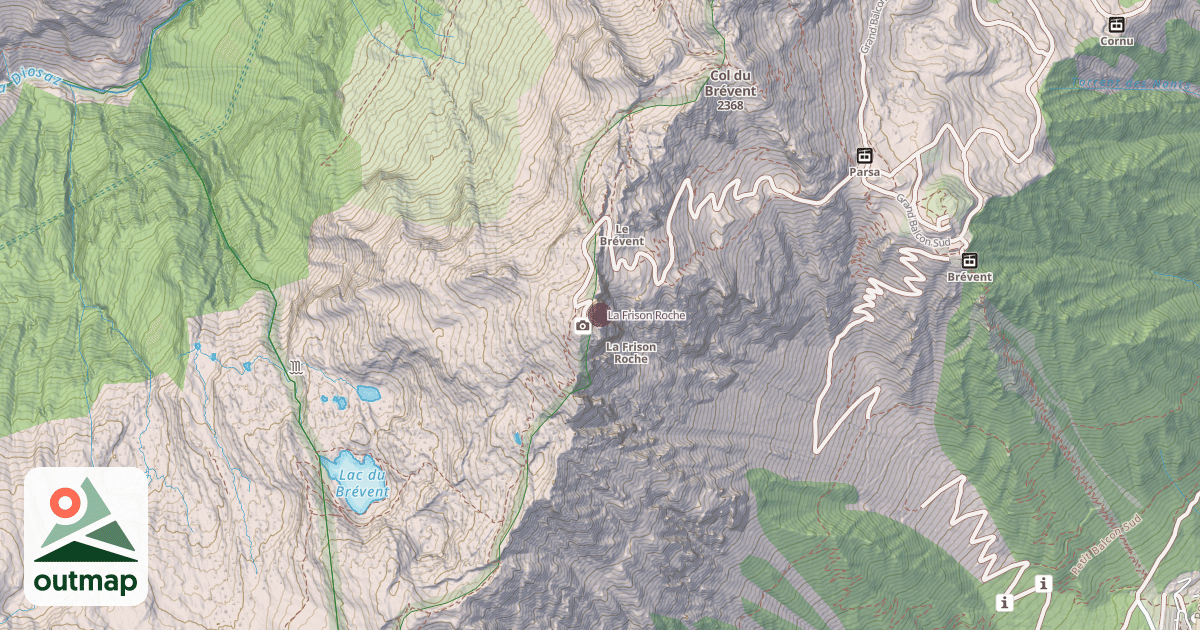 Map of La Frison Roche