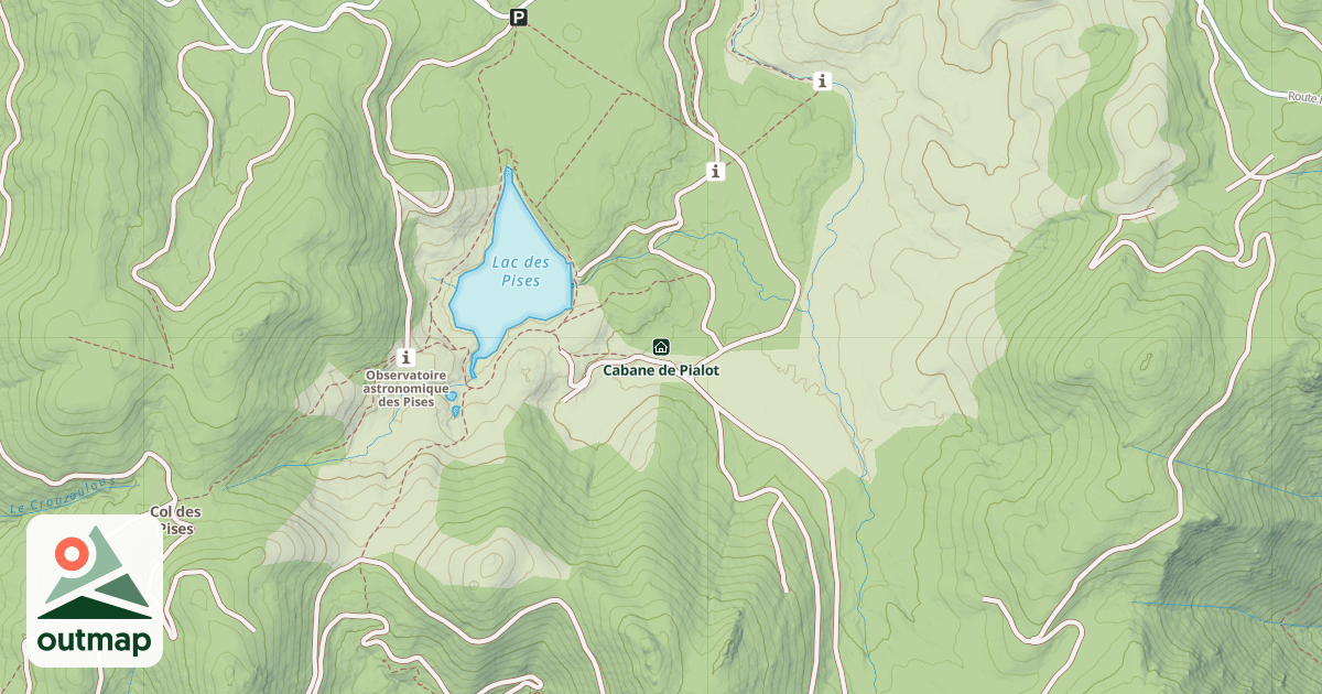 Map of Cabane de Pialot