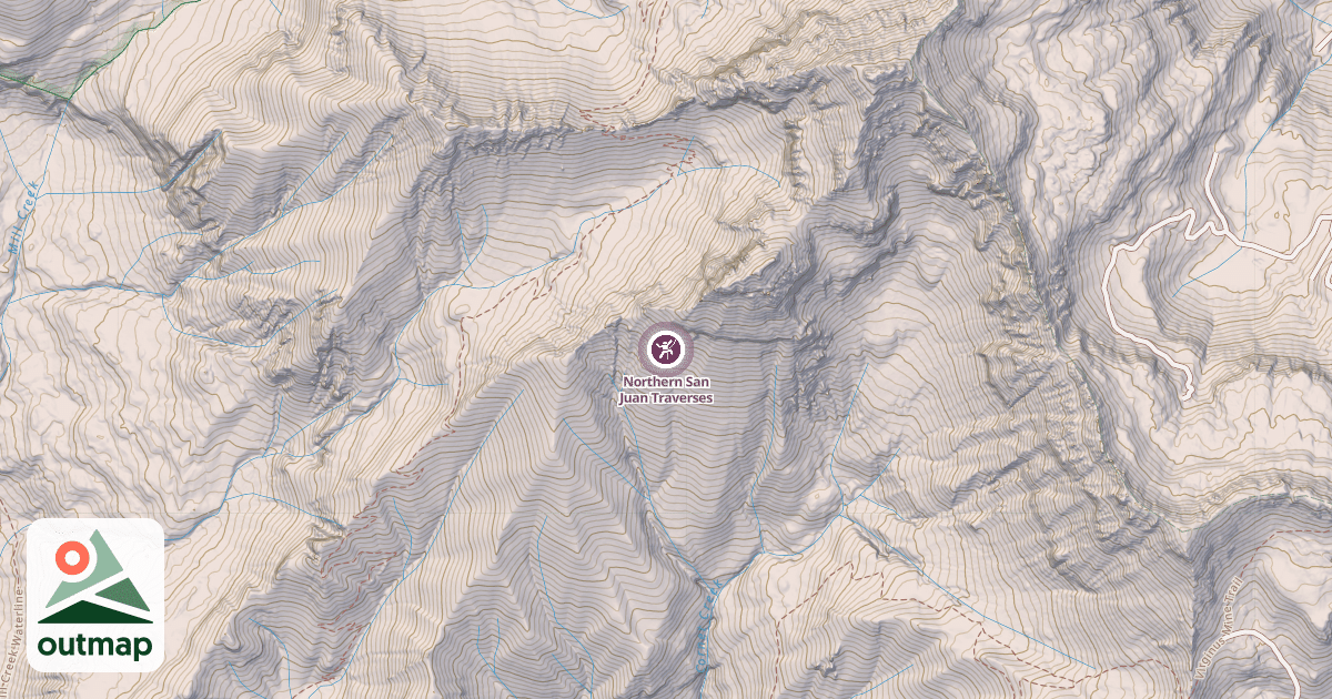 Map of Northern San Juan Traverses