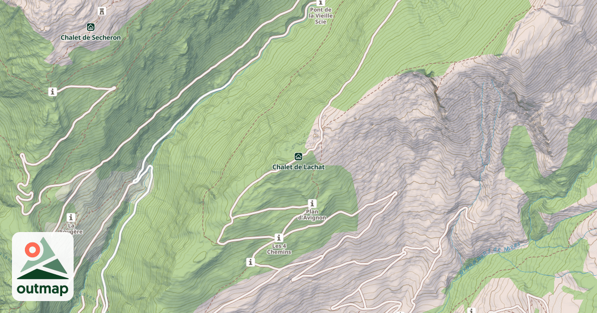 Map of Chalet de Lachat