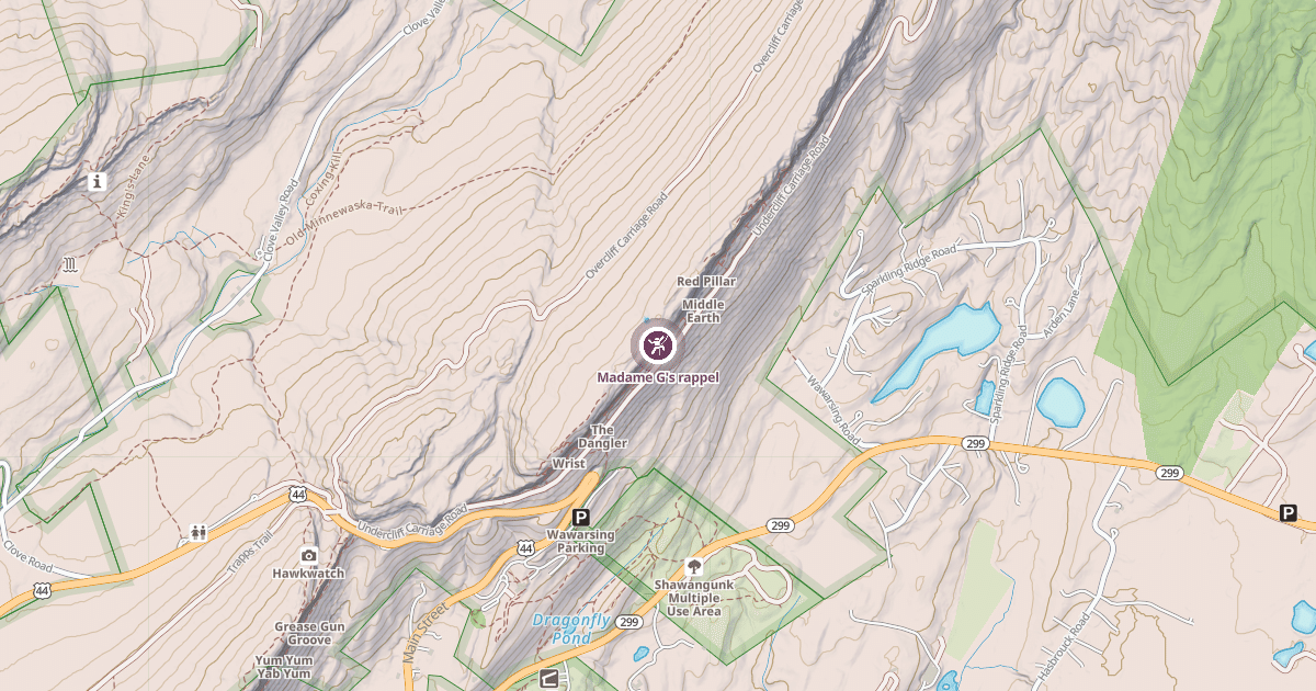 Map preview of Madame G's rappel