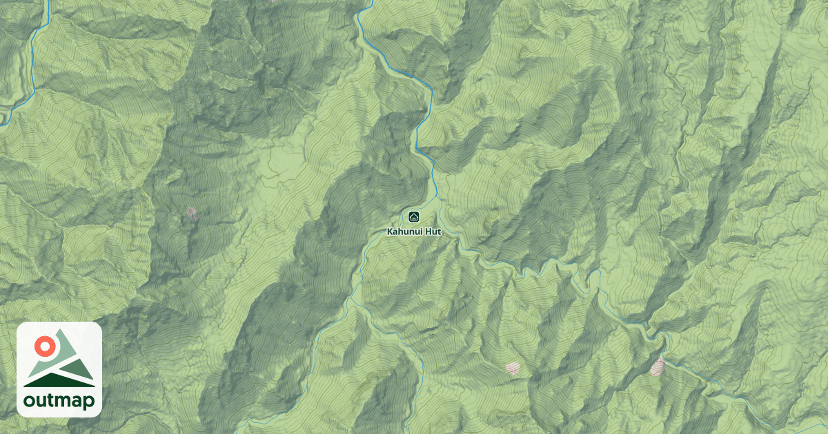 Map of Kahunui Hut