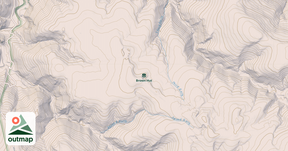 Map of Brown Hut