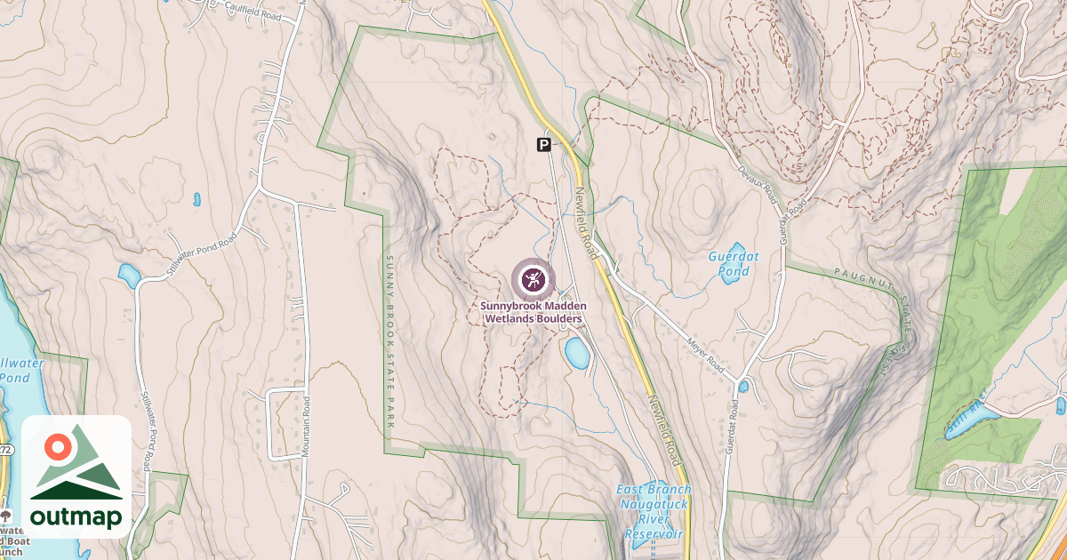 Map of Sunnybrook Madden Wetlands Boulders