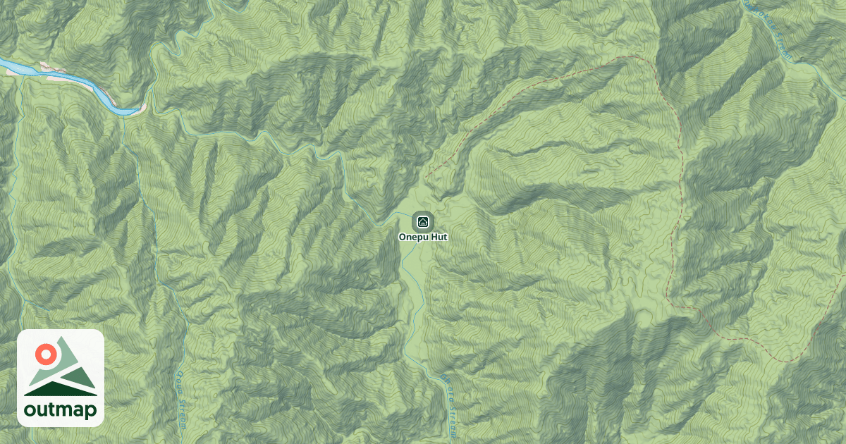Map of Onepu Hut
