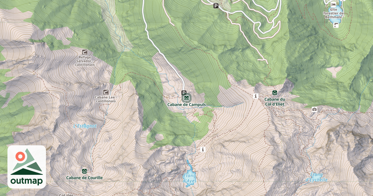 Map of Cabane de Campuls